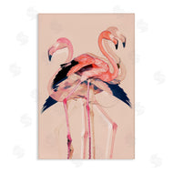 1x | Overlapping Pink Flamingoes