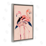 1x | Overlapping Pink Flamingoes