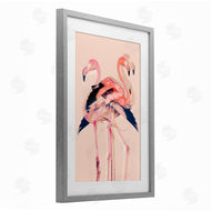 1x | Overlapping Pink Flamingoes