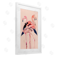 1x | Overlapping Pink Flamingoes