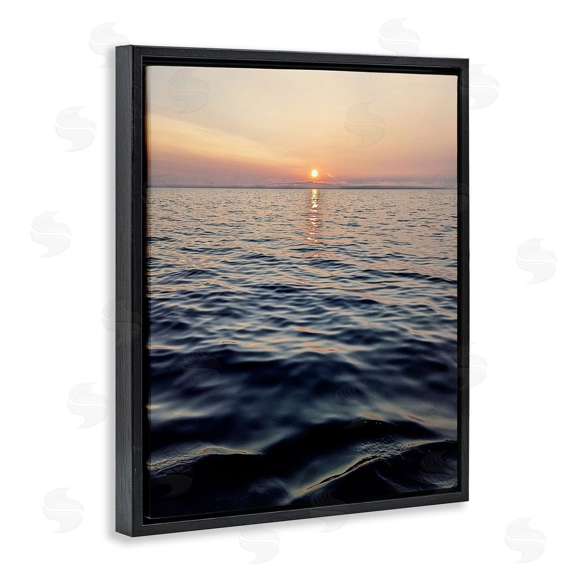 Kali Wilson Sundown Waters Seascape Canvas Wall Art Print