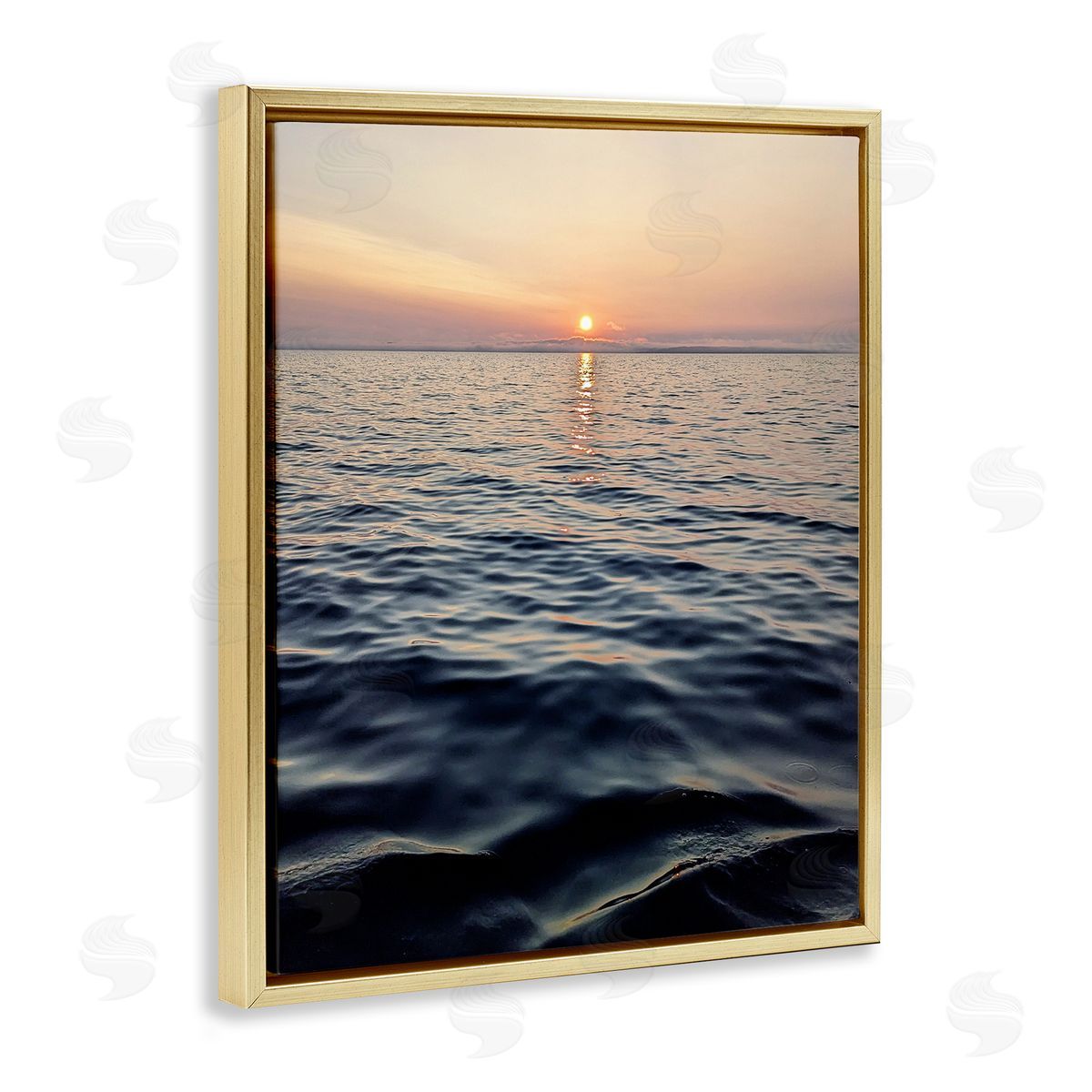 Kali Wilson Sundown Waters Seascape Canvas Wall Art Print