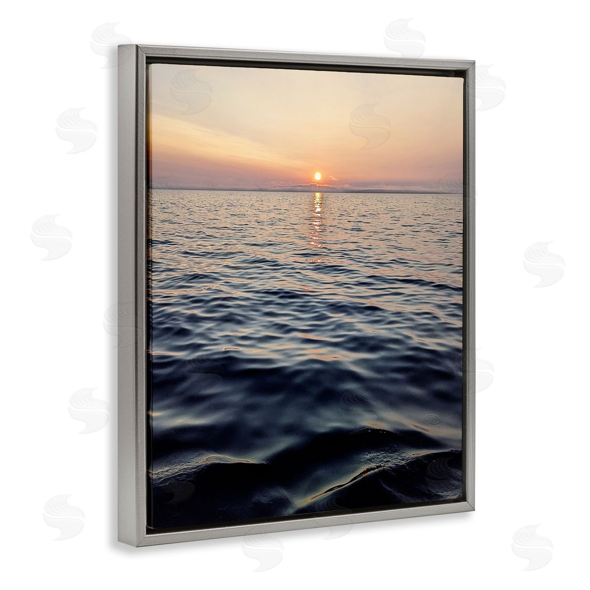 Kali Wilson Sundown Waters Seascape Canvas Wall Art Print