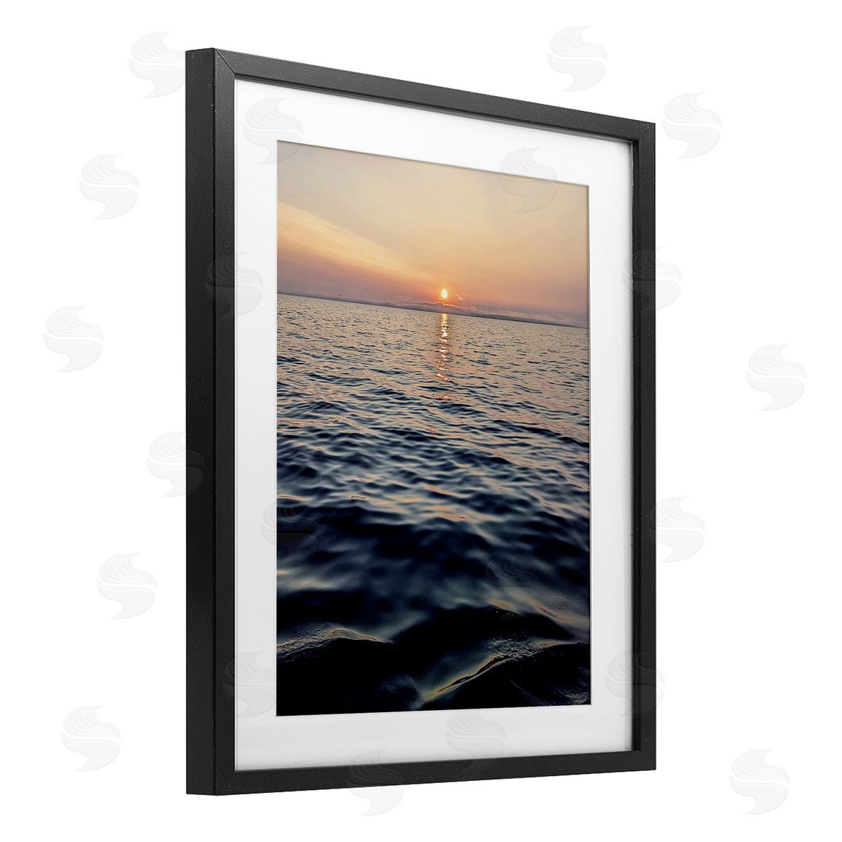 Kali Wilson Sundown Waters Seascape Canvas Wall Art Print