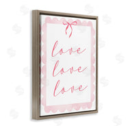 Lucille Price | Cursive Love and Pink Bow