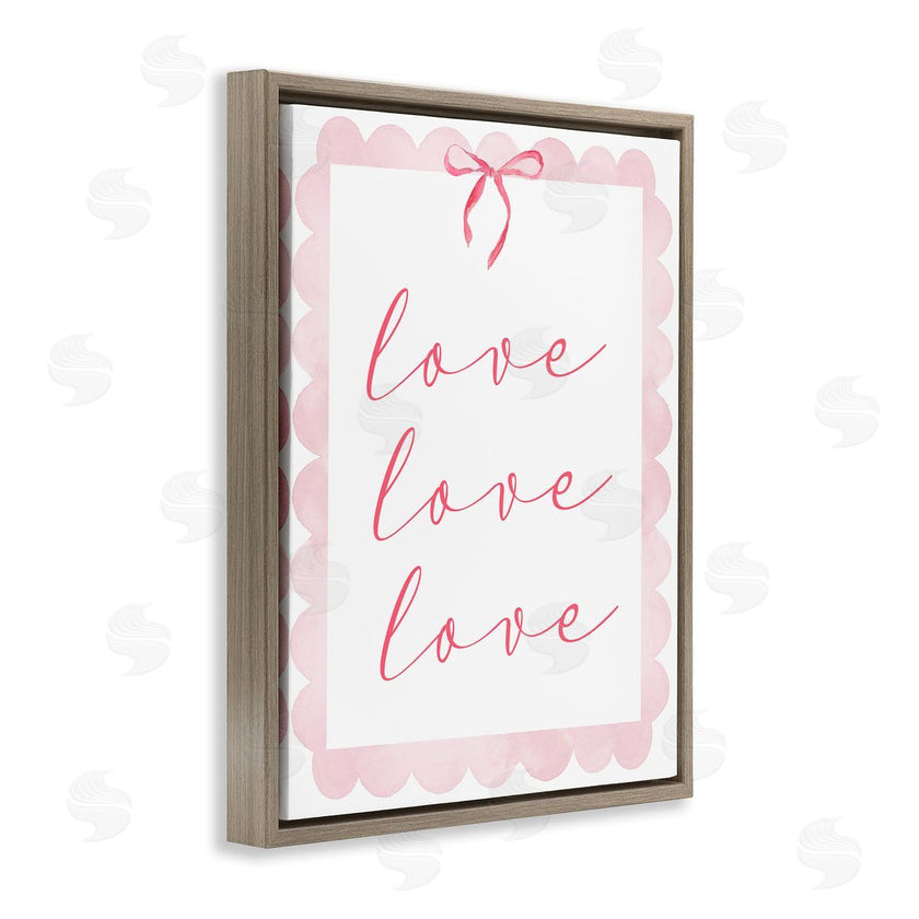 Lucille Price | Cursive Love and Pink Bow