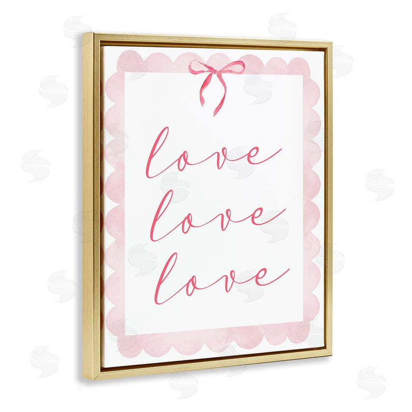 Lucille Price | Cursive Love and Pink Bow