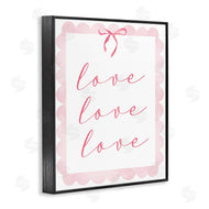 Lucille Price | Cursive Love and Pink Bow