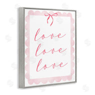 Lucille Price | Cursive Love and Pink Bow