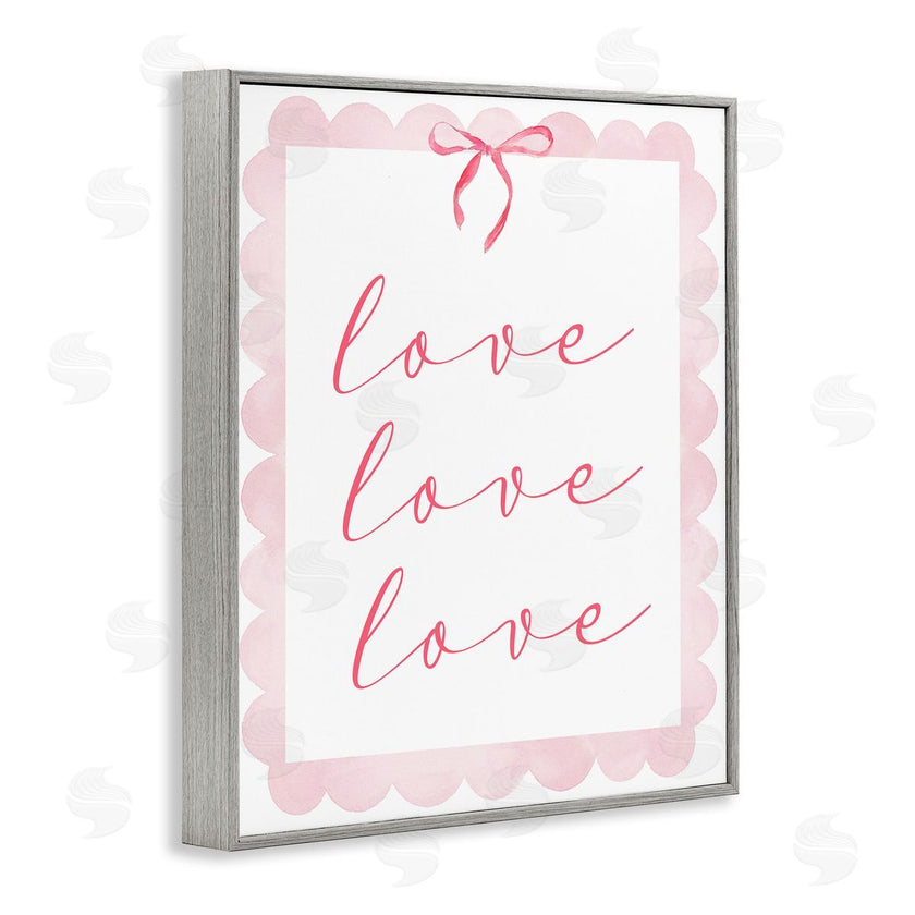 Lucille Price | Cursive Love and Pink Bow