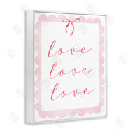 Lucille Price | Cursive Love and Pink Bow