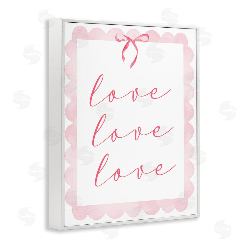 Lucille Price | Cursive Love and Pink Bow