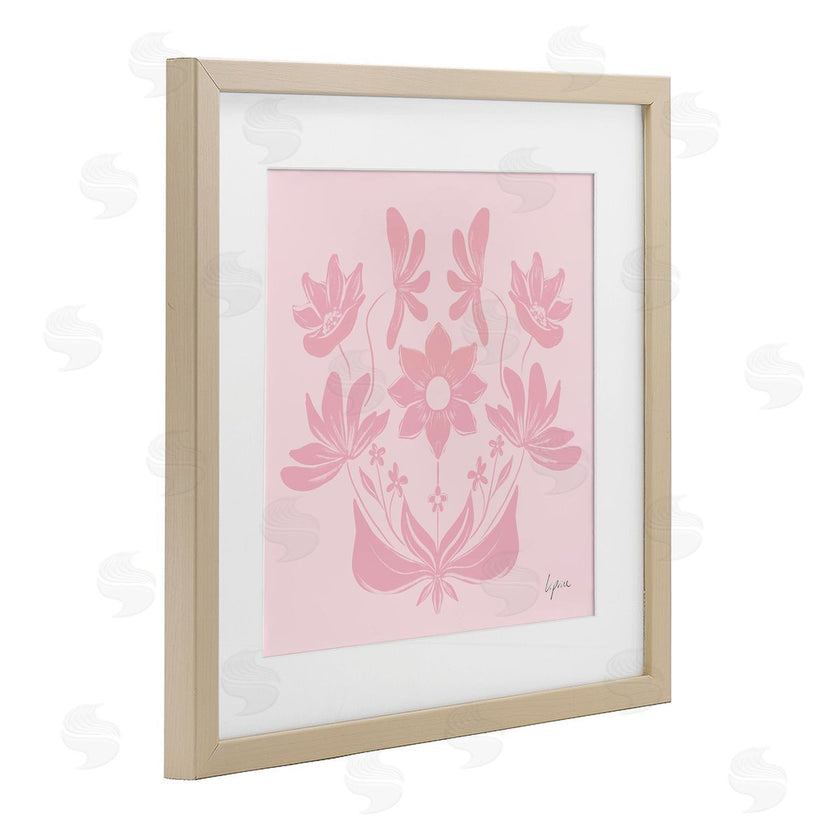 Lucille Price | Pink Floral Symmetrical