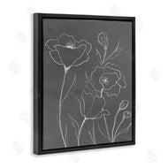 Elizabeth Medley | Gray Poppies Outline