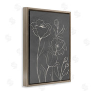 Elizabeth Medley | Gray Poppies Outline
