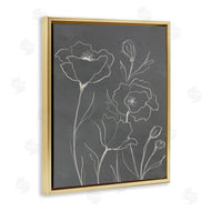 Elizabeth Medley | Gray Poppies Outline