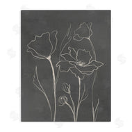Elizabeth Medley | Minimal Gray Poppies