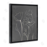 Elizabeth Medley | Minimal Gray Poppies