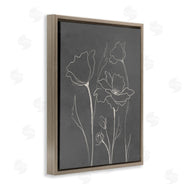 Elizabeth Medley | Minimal Gray Poppies