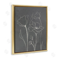 Elizabeth Medley | Minimal Gray Poppies