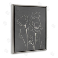 Elizabeth Medley | Minimal Gray Poppies