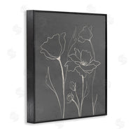 Elizabeth Medley | Minimal Gray Poppies