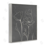 Elizabeth Medley | Minimal Gray Poppies