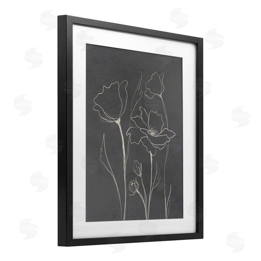 Elizabeth Medley | Minimal Gray Poppies