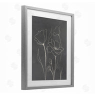 Elizabeth Medley | Minimal Gray Poppies