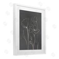 Elizabeth Medley | Minimal Gray Poppies
