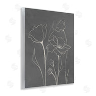 Elizabeth Medley | Minimal Gray Poppies