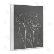 Elizabeth Medley | Minimal Gray Poppies