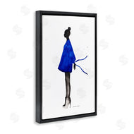 Simone Elum | Girl In Blue Dress Silhouette