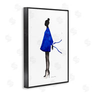 Simone Elum | Girl In Blue Dress Silhouette