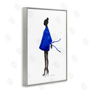Simone Elum | Girl In Blue Dress Silhouette