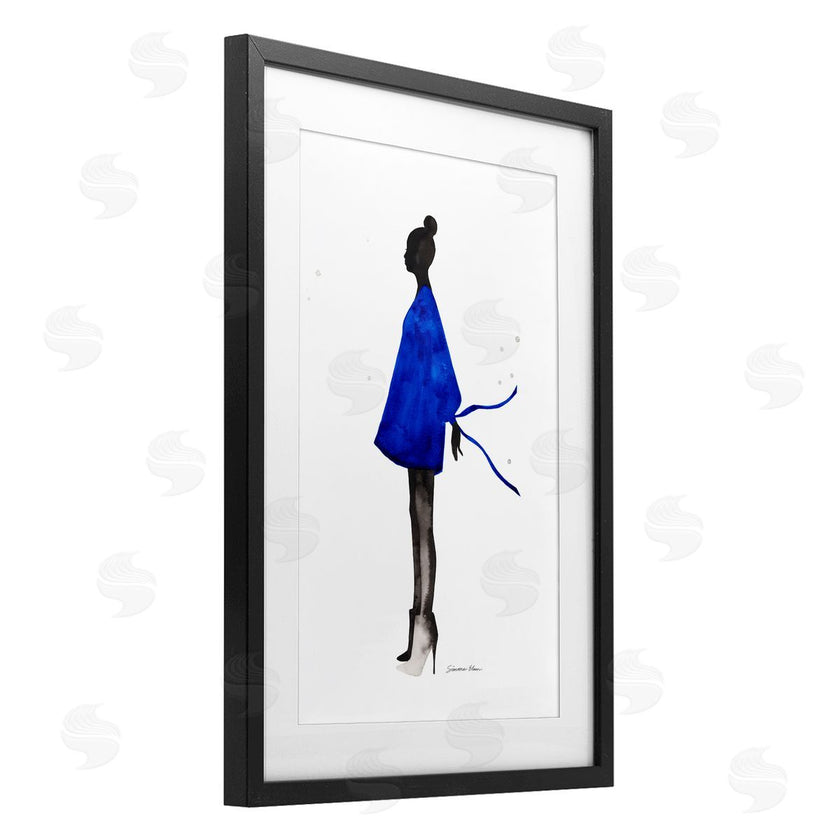 Simone Elum | Girl In Blue Dress Silhouette
