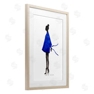Simone Elum | Girl In Blue Dress Silhouette