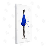 Simone Elum | Girl In Blue Dress Silhouette