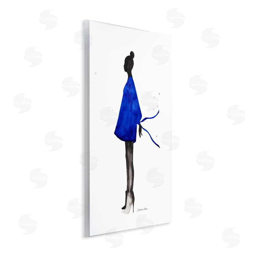 Simone Elum | Girl In Blue Dress Silhouette