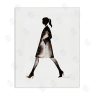 Simone Elum | Girl In Black Coat Silhouette