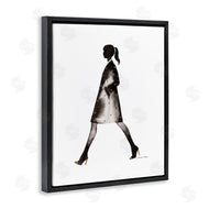 Simone Elum | Girl In Black Coat Silhouette