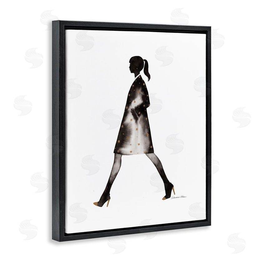 Simone Elum | Girl In Black Coat Silhouette