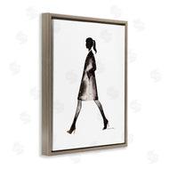 Simone Elum | Girl In Black Coat Silhouette