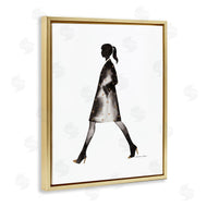Simone Elum | Girl In Black Coat Silhouette