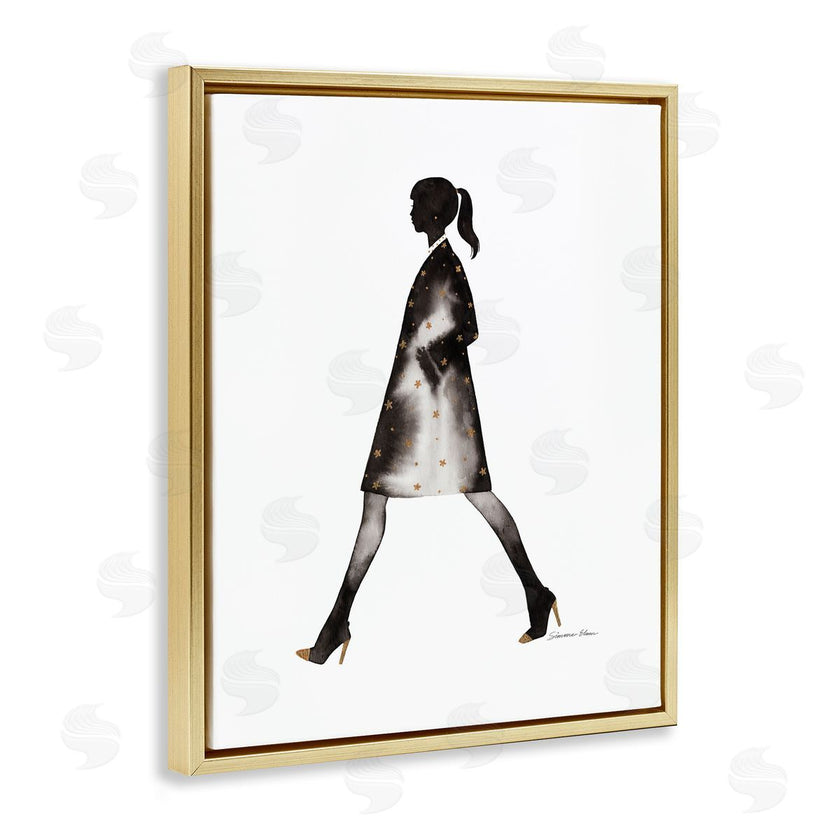 Simone Elum | Girl In Black Coat Silhouette