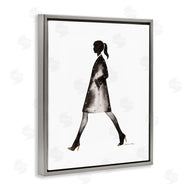 Simone Elum | Girl In Black Coat Silhouette