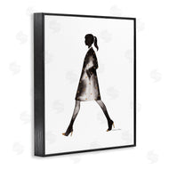 Simone Elum | Girl In Black Coat Silhouette