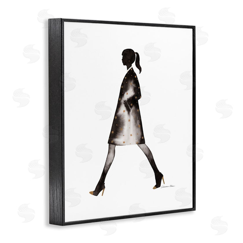 Simone Elum | Girl In Black Coat Silhouette