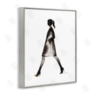Simone Elum | Girl In Black Coat Silhouette