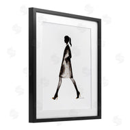 Simone Elum | Girl In Black Coat Silhouette
